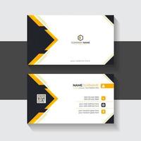 Corporate Dark and Orange Creative Business Card Design Template Professional Visiting Card Design Layout for business presentation vector
