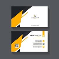 Professional abstract creative business card template for business presentation vector