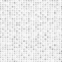 Matrix. Stream of binary code. Numbers on the screen. The concept of coding. One zero. vector