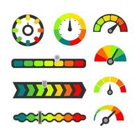 Speedometer Customer Experience Satisfaction Rating Bar vector