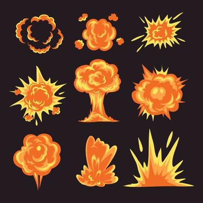 Bomb Explode Smoke Explosion Effect Transition Cartoon