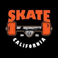 truck skateboarding design for tshirt vector illustration