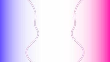 blue, white and pink gradient with wavy lines background. simple, minimal, abstract and color concept. used for wallpaper, copy space, banner, background or frame vector