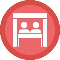 Virtual Team Room Vector Icon Design