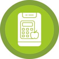 Calorie Calculator Vector Icon Design
