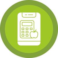 Calorie Calculator Vector Icon Design