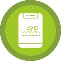 Swimming Vector Icon Design