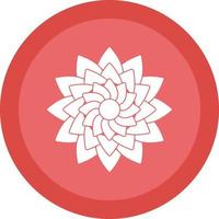 Dahlia Vector Icon Design