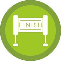 Finish Line Vector Icon Design