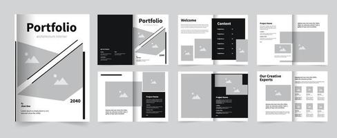 portfolio design, architecture portfolio template vector