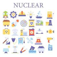 nuclear icono paquete para descargar vector