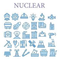 nuclear icono paquete para descargar vector