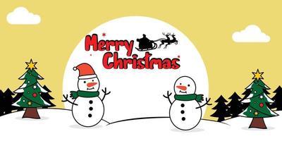 Christmas season cartoon background vector