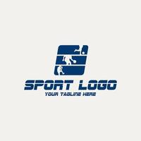 moderno deporte logo diseño vector