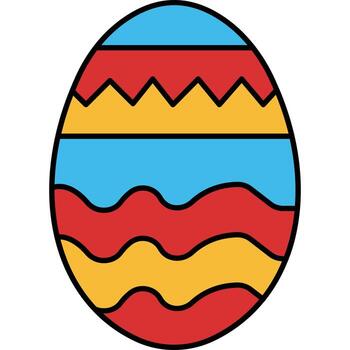 Easter Egg which can easily edit or modify vector