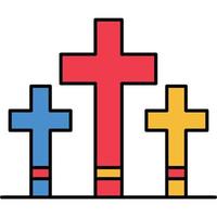 Empty Cross which can easily edit or modify vector