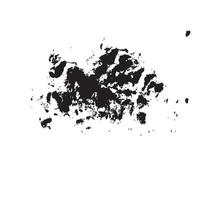 Black Abstract Brush Made Using Real Ink vector