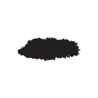 Black Abstract Brush Made Using Real Ink vector