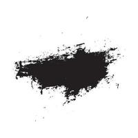 Black Abstract Brush Made Using Real Ink vector