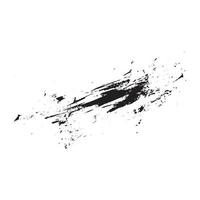 Black Abstract Brush Made Using Real Ink vector