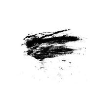 Black Abstract Brush Made Using Real Ink vector