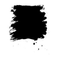 Black Abstract Brush Made Using Real Ink vector