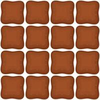 Pattern homemade cookie different taste in pastry biscuit vector