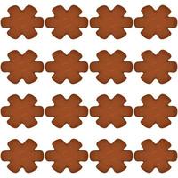 Pattern homemade cookie different taste in pastry biscuit vector