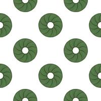 Pattern homemade cookie different taste in pastry biscuit vector