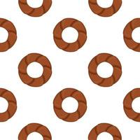 Pattern homemade cookie different taste in pastry biscuit vector