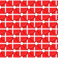 Pattern cookie with flag country Denmark in tasty biscuit vector
