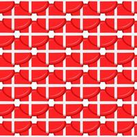 Pattern cookie with flag country Denmark in tasty biscuit vector