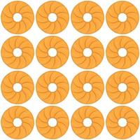 Pattern homemade cookie different taste in pastry biscuit vector