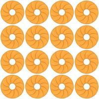 Pattern homemade cookie different taste in pastry biscuit vector