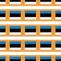 Pattern cookie with flag country Estonia in tasty biscuit vector