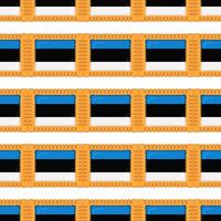 Pattern cookie with flag country Estonia in tasty biscuit vector