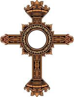 classic style christ cross vector design, editable color