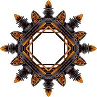 Beautiful carved decorative ornaments Vector design for elements