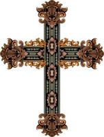 classic style christ cross vector design, editable color