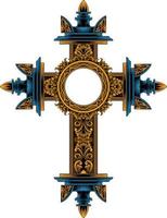classic style christ cross vector design, editable color