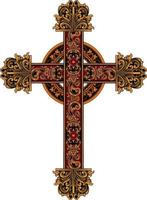 classic style christ cross vector design, editable color