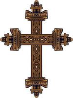 classic style christ cross vector design, editable color