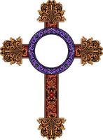 classic style christ cross vector design, editable color