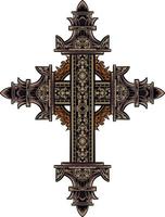 classic style christ cross vector design, editable color