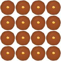 Pattern homemade cookie different taste in pastry biscuit vector