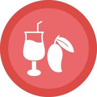 Mango Juice Vector Icon Design