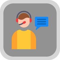 Customer Service Agent Vector Icon Design