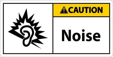 Caution Noise Symbol Sign On White Background vector