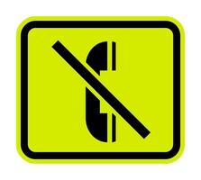 Symbol Do not use the phone vector