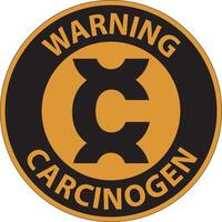 Warning Select Carcinogen Label On White Background vector